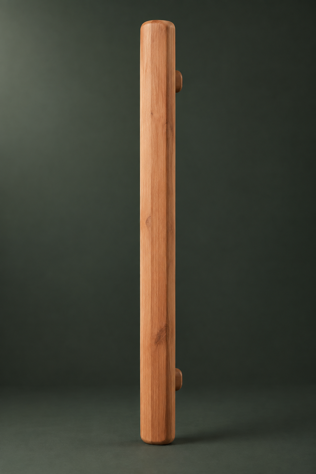 Handcrafted cedar sauna door pull
